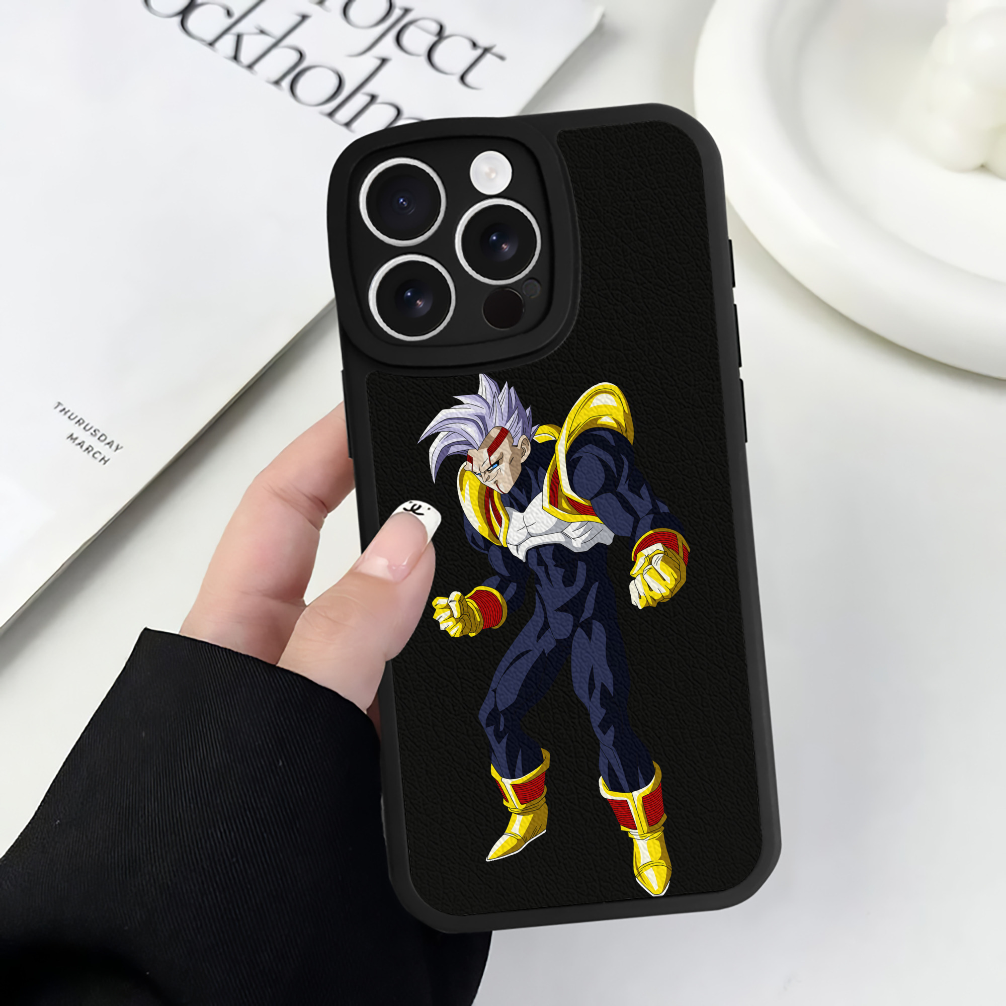 （画像用） ドラゴンボール DRAGON BALL 【iPhone 16シリーズ対応】シリコンスマホケース（レザー調） 材質：シリコン